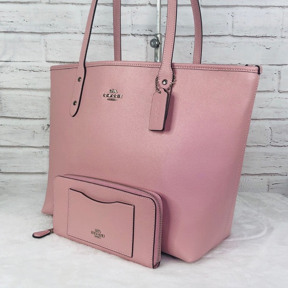 2PCS Coach City Zip Top Tote Wallet Set - Picture 2 of 8